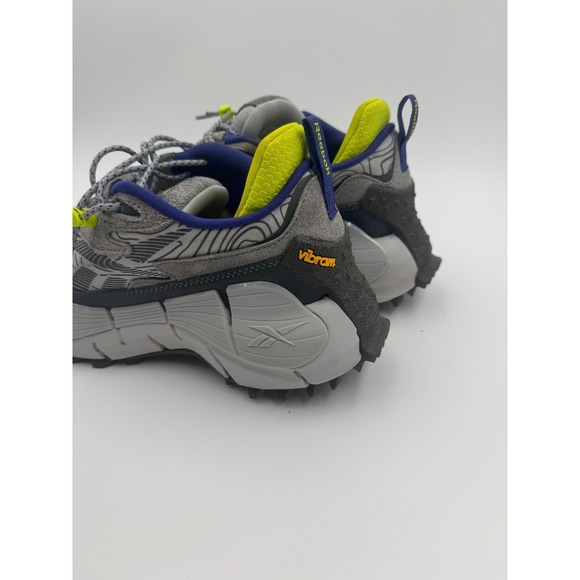 Reebok Zig Kinetica 2.5 Edge GX6832 Mens 10.5 Running‎ Shoes Gray Lime Sneaker main image 14